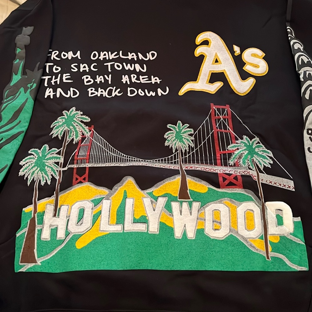 Black large hoodie